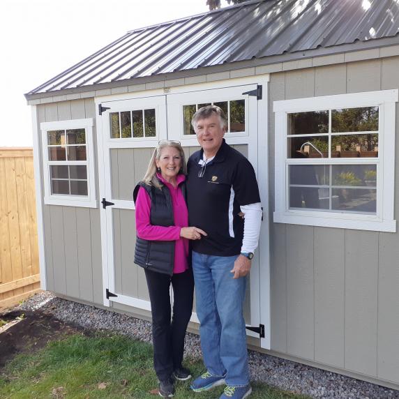 Garden storage shed extra windows