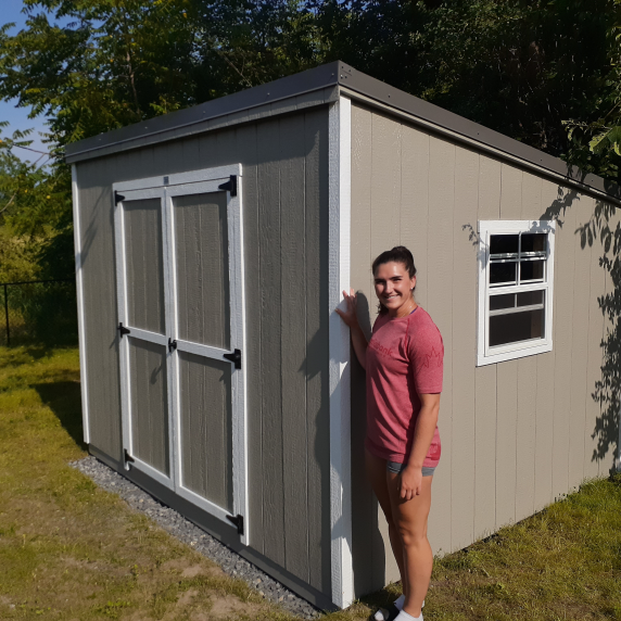 Lean-to style shed single-slope shed