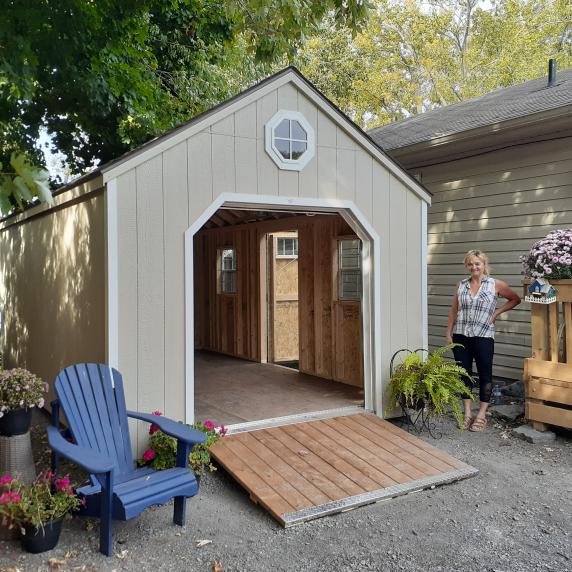 mini-garage cottage style 10x16 by Better Way Sheds