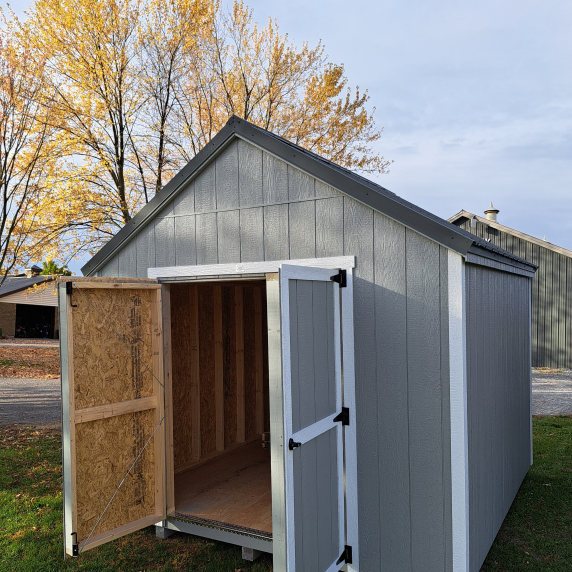 10x10 Garden Cottage Shed 5' Locking double doors with metal still